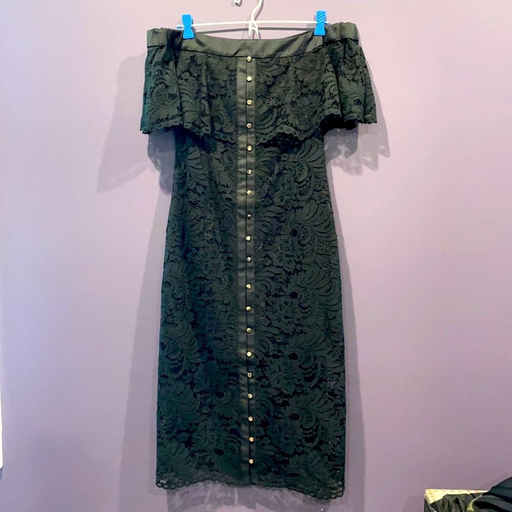 Keepsake the Label Off the Shoulder Lace Dress